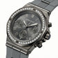Slate Prime, 45 MM Round Case, Quartz Analogue Watch with Silicon Strap for Men, 100M Water Resistance