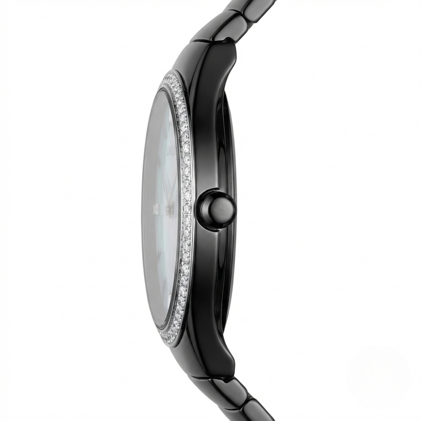 Ethereal Baguette Edition (Mother of Pearls), 34MM Round Case, Quartz Analogue Watch with Metal Strap for Women, 50M Water Resistance