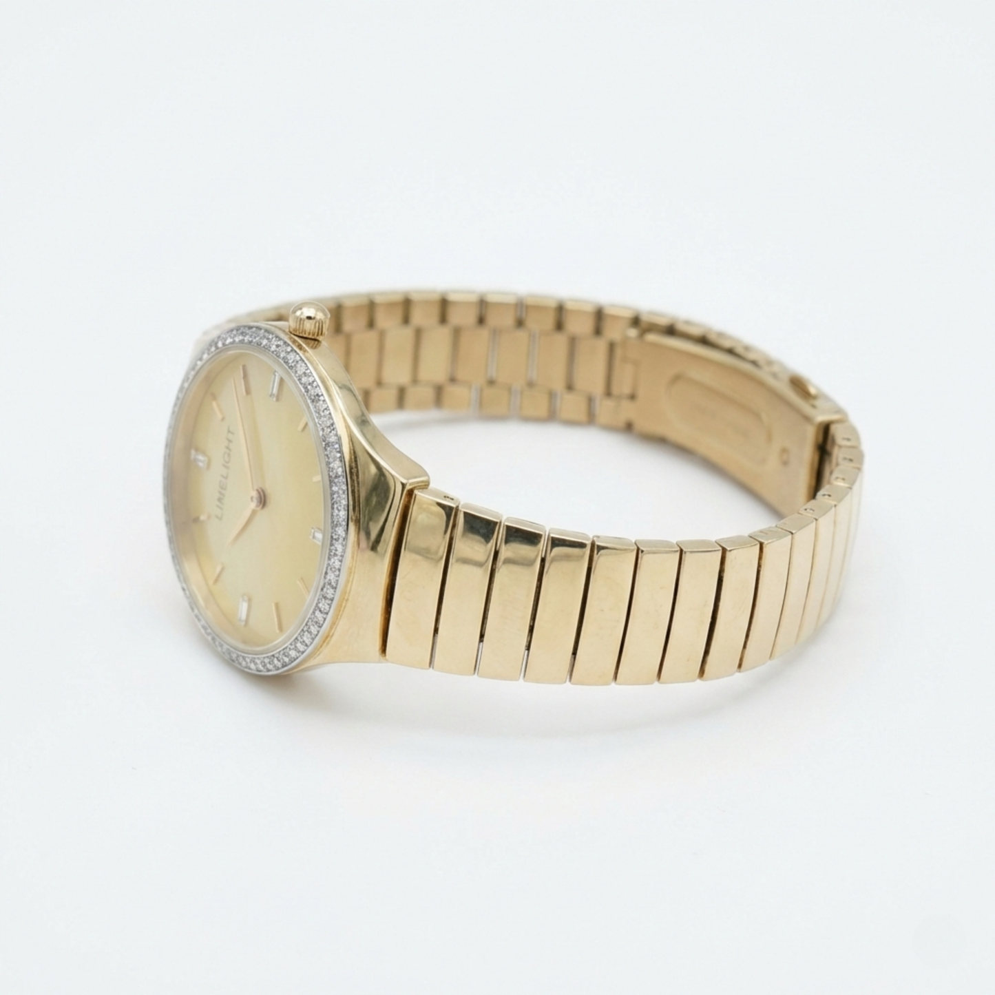 Ethereal Baguette Edition (Mother of Pearls), 34MM Round Case, Quartz Analogue Watch with Metal Strap for Women, 50M Water Resistance