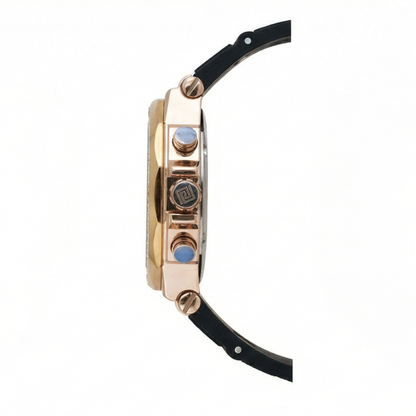 Aurea, 36.5MM Round Case, Quartz Analogue Watch with Silicon Strap for Women, 100M Water Resistance