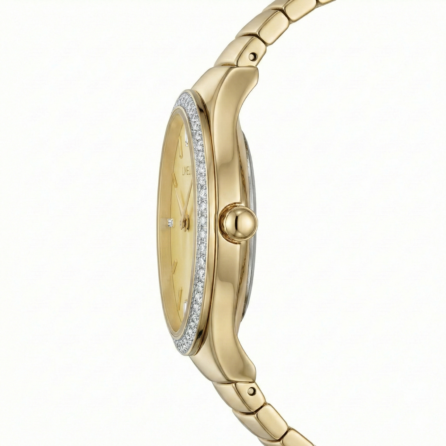 Ethereal Baguette Edition (Mother of Pearls), 34MM Round Case, Quartz Analogue Watch with Metal Strap for Women, 50M Water Resistance