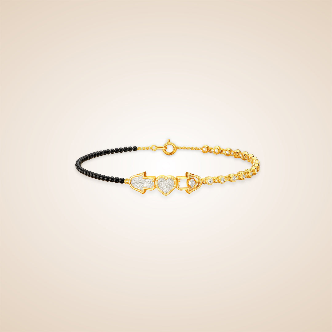 The Protected Promise Diamond Mangalsutra Bracelet