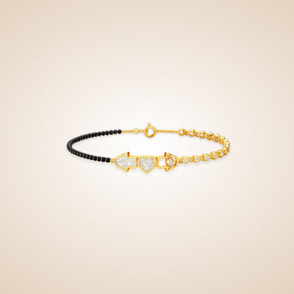 The Love Shield Diamond Mangalsutra Bracelet