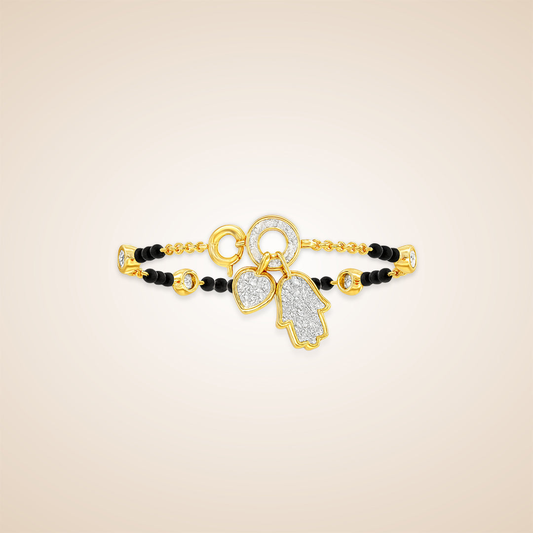The Sacred Charms Diamond Mangalsutra Bracelet