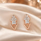 The V Drop Diamond Earrings
