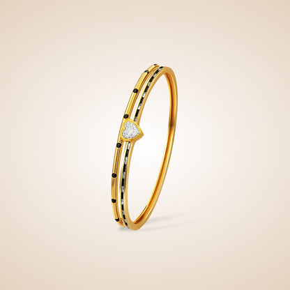The Anchored Heart Diamond Mangalsutra Bracelet