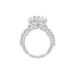 Infinity Round Solitiare Diamond Engagement Ring 18 KT / White Gold / 13