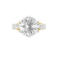 Infinity Round Solitiare Diamond Engagement Ring 18 KT / Yellow Gold / 13
