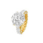 Infinity Round Solitiare Diamond Engagement Ring 18 KT / Yellow Gold / 13