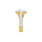 Infinity Round Solitiare Diamond Engagement Ring 18 KT / Yellow Gold / 13