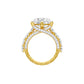Infinity Round Solitiare Diamond Engagement Ring 18 KT / Yellow Gold / 13