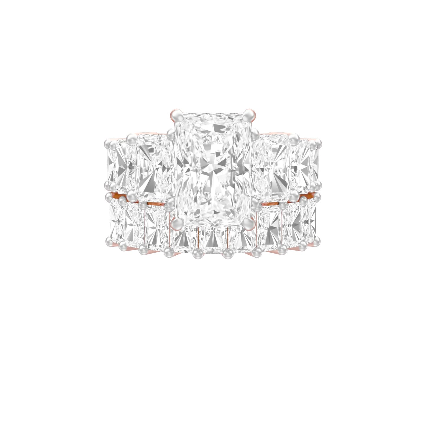 The Radiant Round Shine Engagement Ring 18 KT / Rose Gold / 13