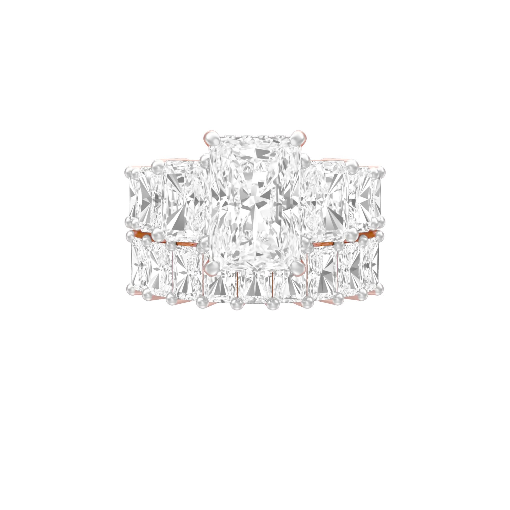 The Radiant Round Shine Engagement Ring 18 KT / Rose Gold / 13