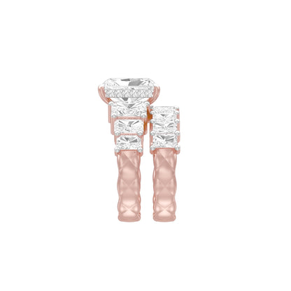 The Radiant Round Shine Engagement Ring 18 KT / Rose Gold / 13