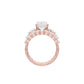 The Radiant Round Shine Engagement Ring 18 KT / Rose Gold / 13