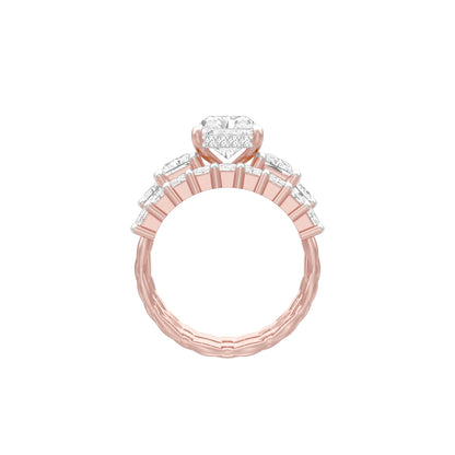 The Radiant Round Shine Engagement Ring 18 KT / Rose Gold / 13