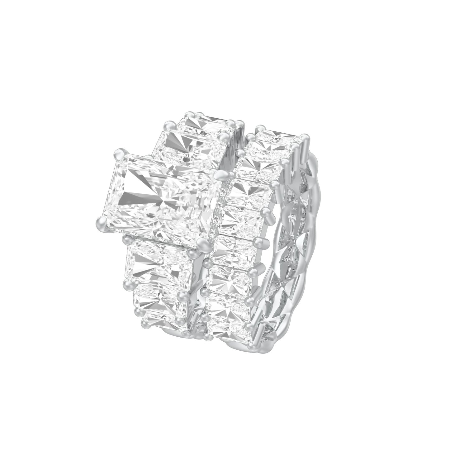 The Radiant Round Shine Engagement Ring 18 KT / White Gold / 13