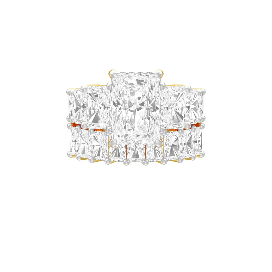 The Radiant Round Shine Engagement Ring 18 KT / Yellow Gold / 13