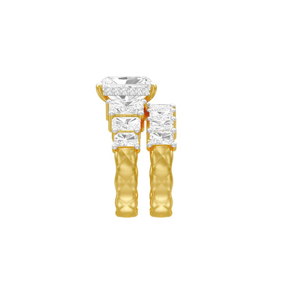 The Radiant Round Shine Engagement Ring 18 KT / Yellow Gold / 13