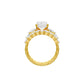 The Radiant Round Shine Engagement Ring 18 KT / Yellow Gold / 13