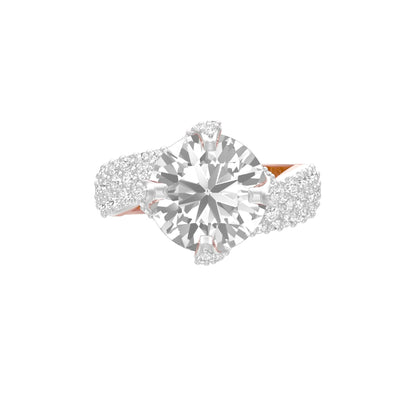 Main Character Solitaire Diamond Engagement Ring 18 KT / Rose Gold / 13