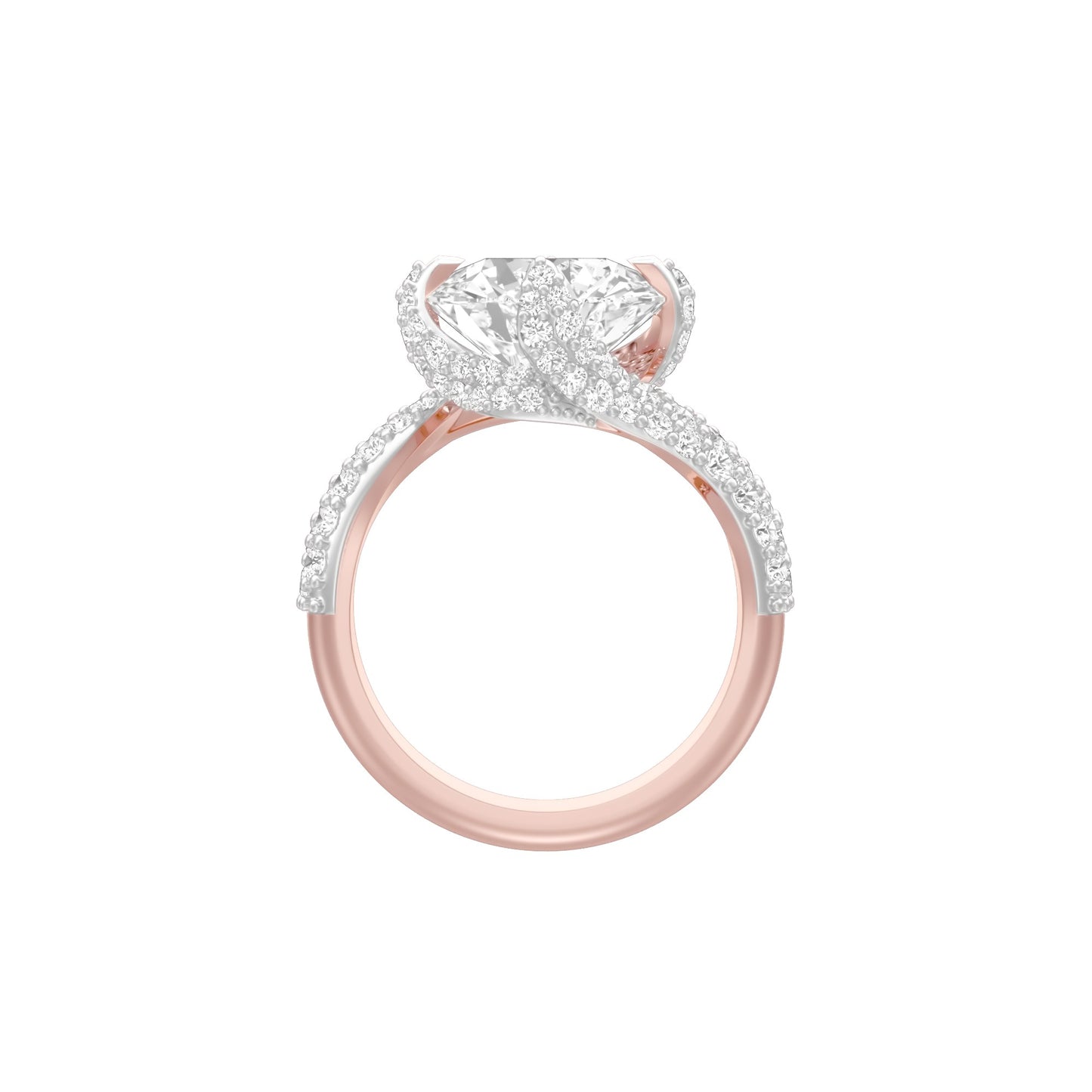 Main Character Solitaire Diamond Engagement Ring 18 KT / Rose Gold / 13