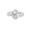 Main Character Solitaire Diamond Engagement Ring 18 KT / White Gold / 13