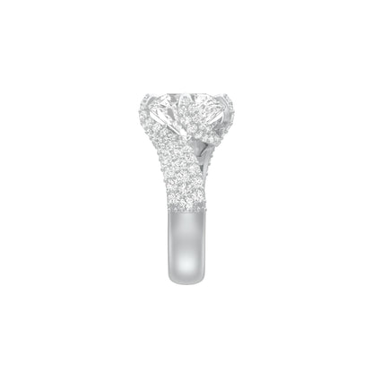 Main Character Solitaire Diamond Engagement Ring 18 KT / White Gold / 13