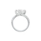 Main Character Solitaire Diamond Engagement Ring 18 KT / White Gold / 13