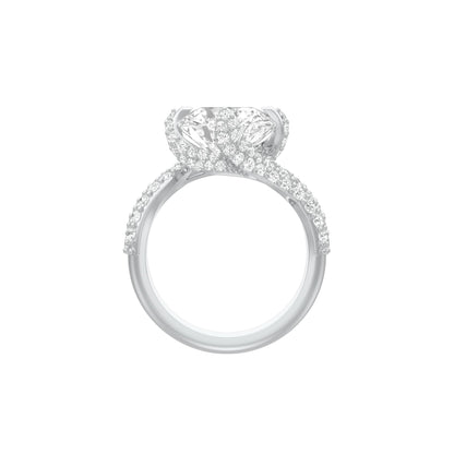 Main Character Solitaire Diamond Engagement Ring 18 KT / White Gold / 13