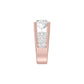 The Boss Oval Solitaire Diamond Cocktail Ring 18 KT / Rose Gold / 13