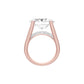 The Boss Oval Solitaire Diamond Cocktail Ring 18 KT / Rose Gold / 13