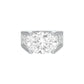 The Boss Oval Solitaire Diamond Cocktail Ring 18 KT / White Gold / 13