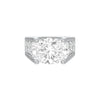 The Boss Oval Solitaire Diamond Cocktail Ring 18 KT / White Gold / 13