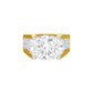 The Boss Oval Solitaire Diamond Cocktail Ring 18 KT / Yellow Gold / 13