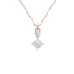 The Princess Stack Diamond Pendant 18 KT / Rose Gold