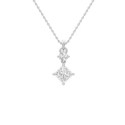 The Princess Stack Diamond Pendant 18 KT / White Gold