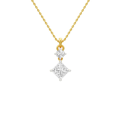 The Princess Stack Diamond Pendant 18 KT / Yellow Gold