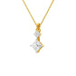 The Princess Stack Diamond Pendant 18 KT / Yellow Gold