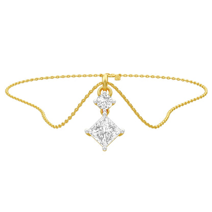 The Princess Stack Diamond Pendant 18 KT / Yellow Gold