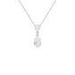 Cheeky Blush Pear Drop Pendant 18 KT / White Gold