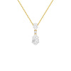 Cheeky Blush Pear Drop Pendant 18 KT / Yellow Gold