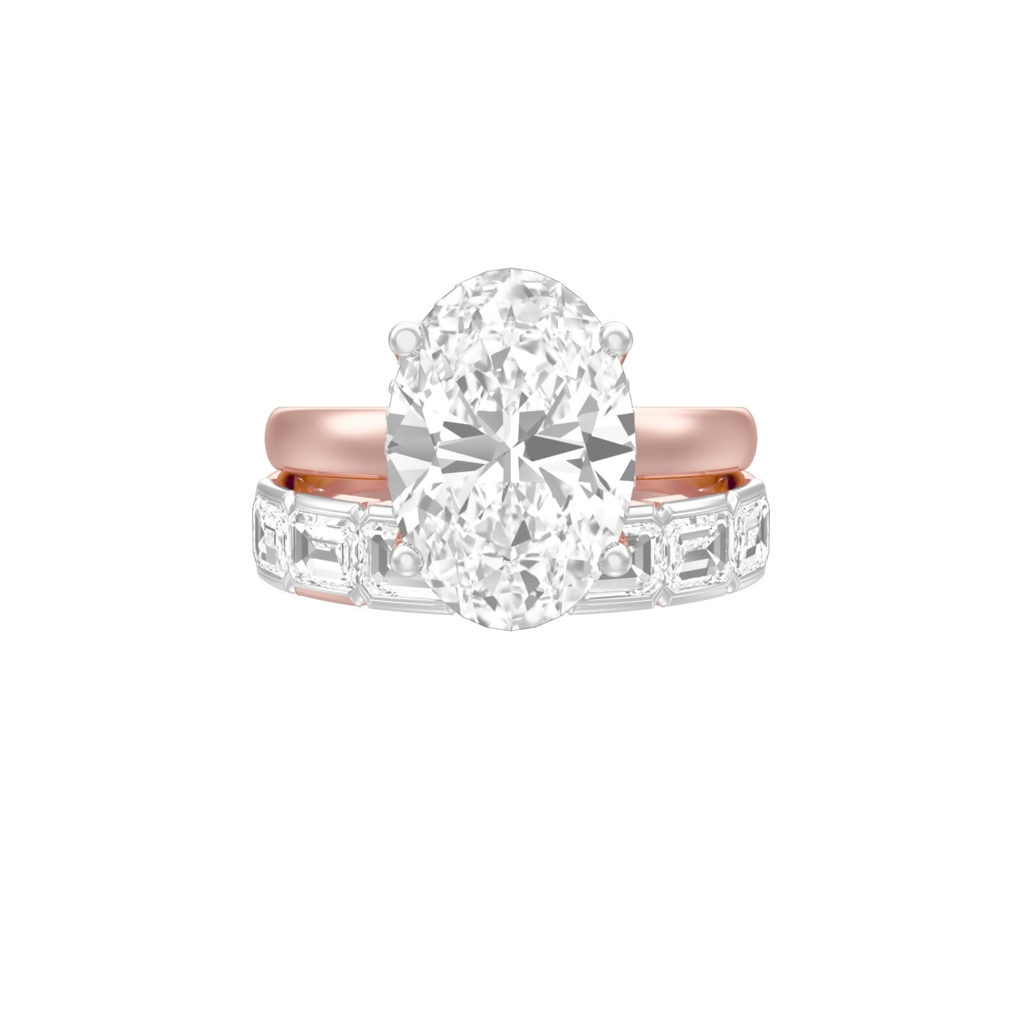 Oval Ever After Diamond Engagement Ring 18 KT / Rose Gold / 13