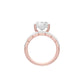 Oval Ever After Diamond Engagement Ring 18 KT / Rose Gold / 13