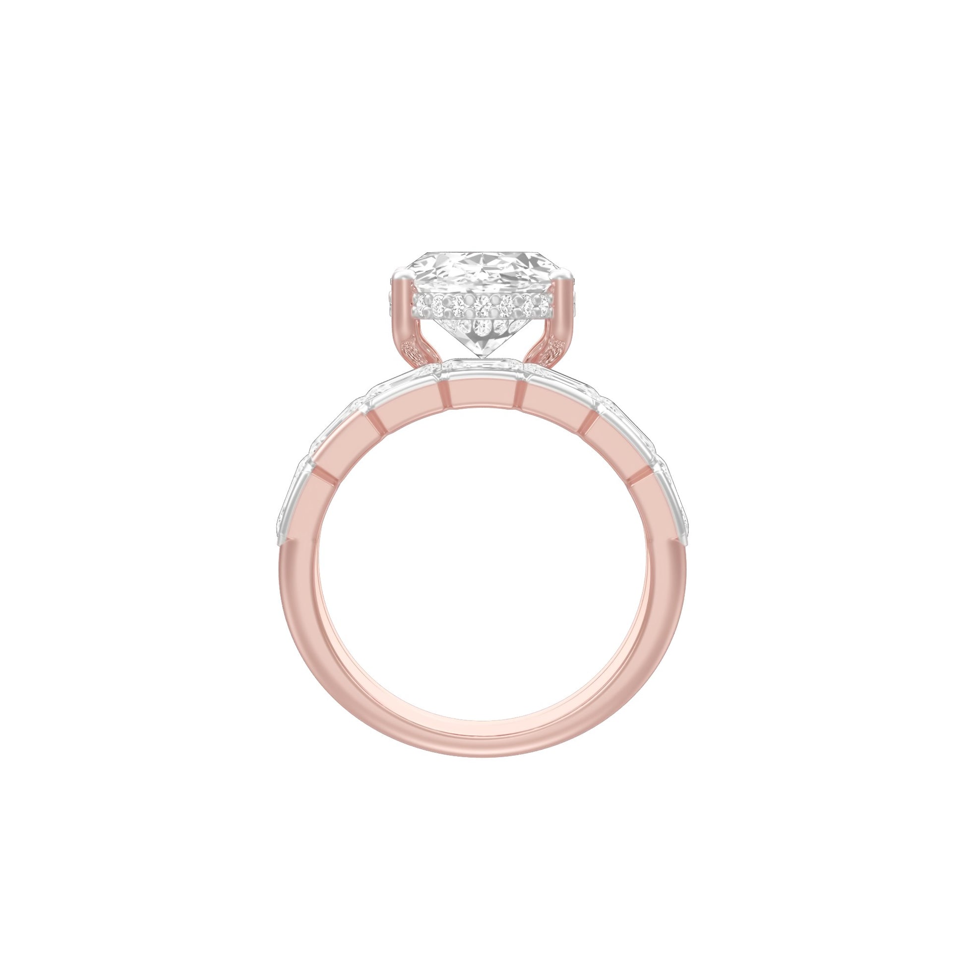 Oval Ever After Diamond Engagement Ring 18 KT / Rose Gold / 13