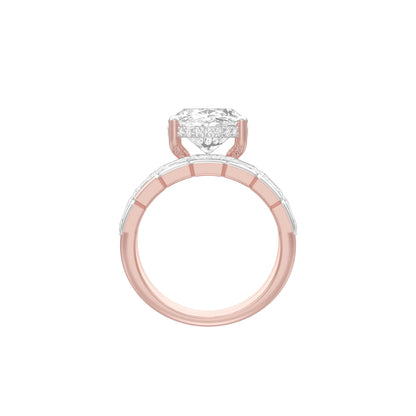 Oval Ever After Diamond Engagement Ring 18 KT / Rose Gold / 13