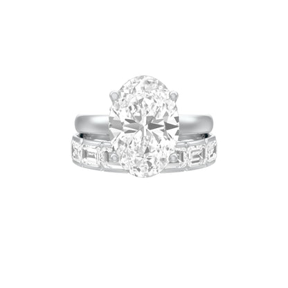 Oval Ever After Diamond Engagement Ring 18 KT / White Gold / 13