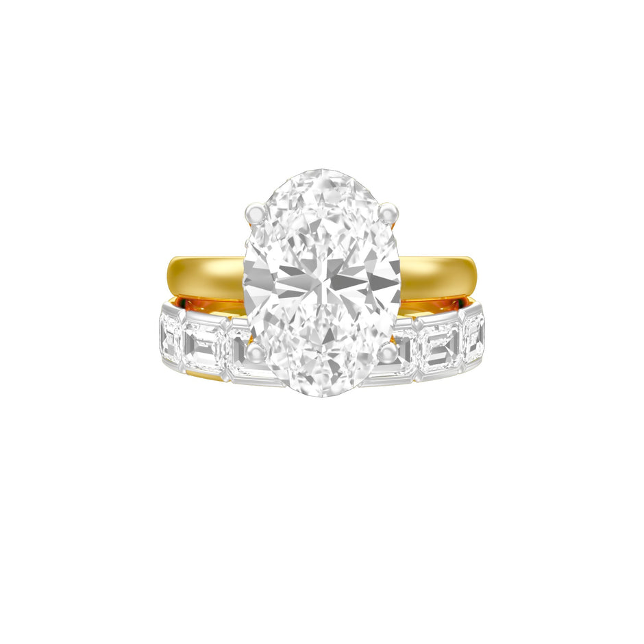 Oval Ever After Diamond Engagement Ring 18 KT / Yellow Gold / 13