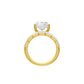 Oval Ever After Diamond Engagement Ring 18 KT / Yellow Gold / 13