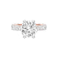 Show Off Round Diamond Engagement Ring 18 KT / Rose Gold / 13